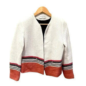 SANDRO Tweed Pattern Evening Jacket  EU 38 (US Women's Size 4-6) Medium